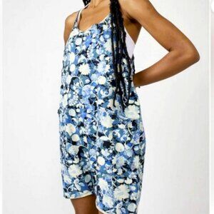 FP Movement Hot Shot Romper Forest Floral Combo Size Small